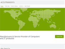 Tablet Screenshot of accutransys.indiabizclub.com