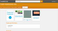 Desktop Screenshot of hubli.indiabizclub.com