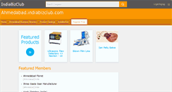 Desktop Screenshot of ahmedabad.indiabizclub.com