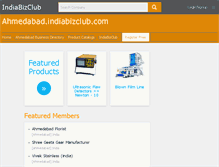 Tablet Screenshot of ahmedabad.indiabizclub.com