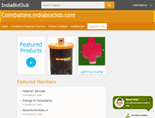 Tablet Screenshot of coimbatore.indiabizclub.com