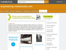 Tablet Screenshot of engineering.indiabizclub.com