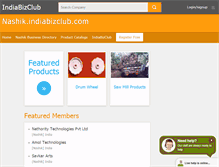 Tablet Screenshot of nashik.indiabizclub.com