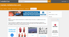 Desktop Screenshot of metals.indiabizclub.com