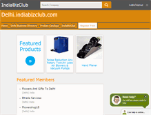 Tablet Screenshot of delhi.indiabizclub.com