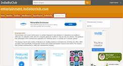 Desktop Screenshot of entertainment.indiabizclub.com