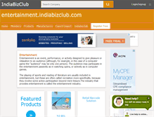 Tablet Screenshot of entertainment.indiabizclub.com