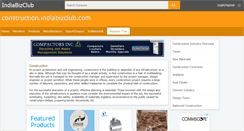 Desktop Screenshot of construction.indiabizclub.com